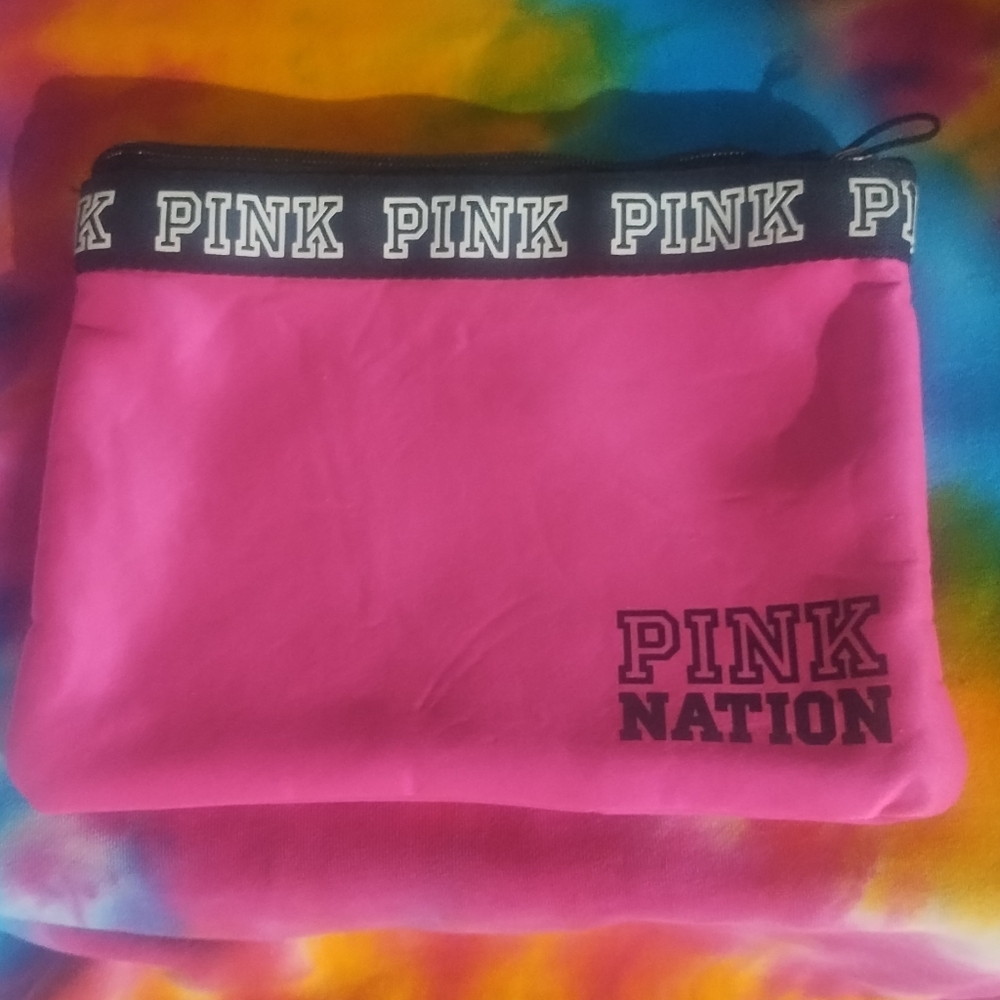 Pink nation make up bag